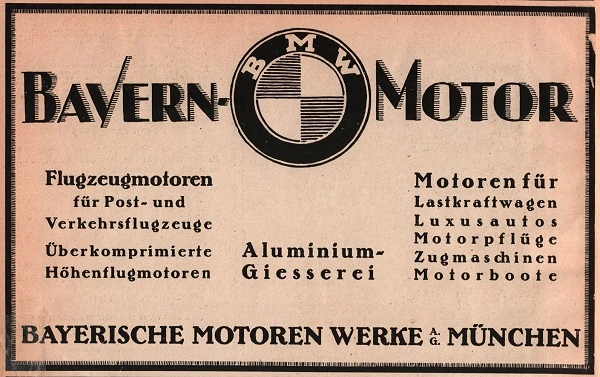 BMW plakat fra 1918.