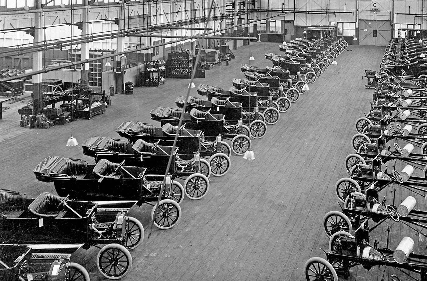 Ford masseproduktions samlebånd