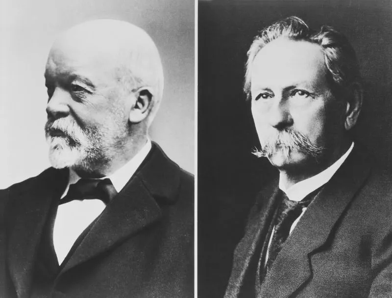 Gottlieb Daimler og Karl Benz, grundlæggerne af Mercedes-Benz