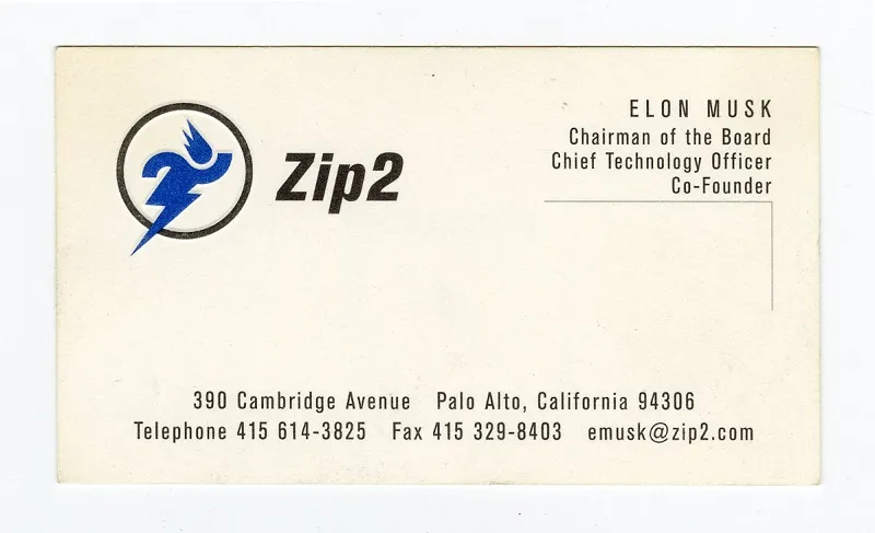 ZIP2 visitkort 1996